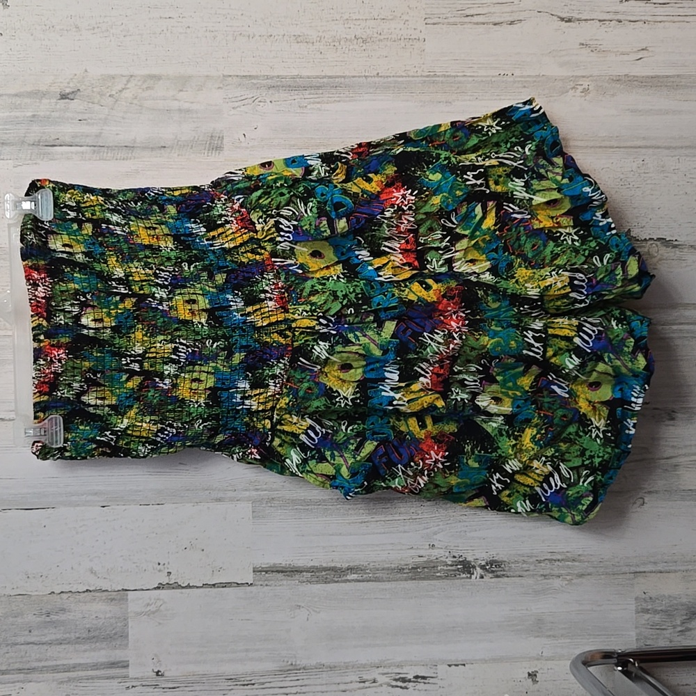 toxik3 colorful strapless jumpsuit